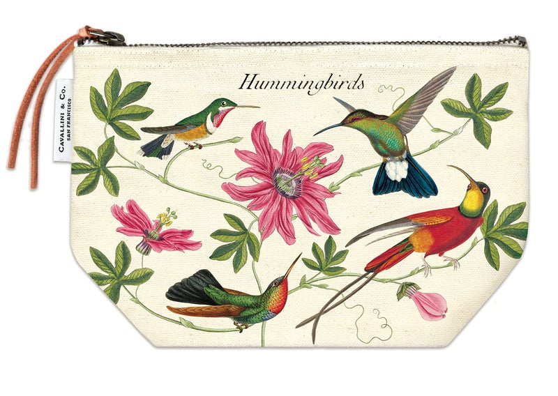 CAVANILLI & CO. Cavallini Hummingbirds Vintage Pouch
